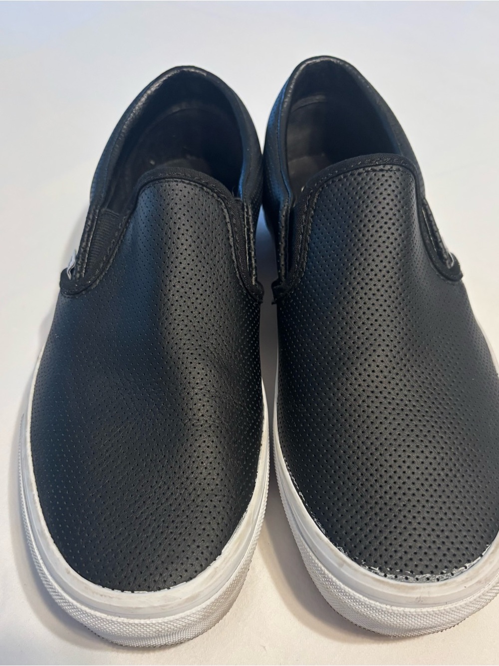 Vans Classic Slip-On Perf Leather Black Women’s 9